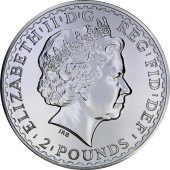 Серебряная монета 1oz Британия 2 фунта стерлингов Великобритания 2007