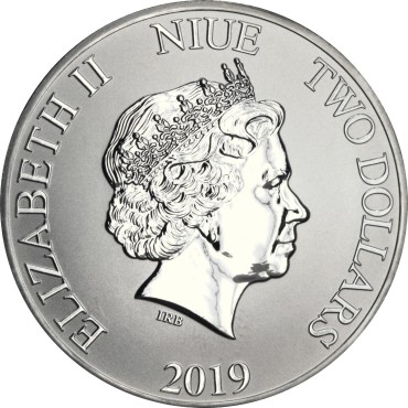 Серебряная монета 1oz Солдат Клон "Звездные Войны"  2 доллара 2019 Ниуэ