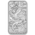 Серебряная монета 1oz Прямоугольный Дракон 1 доллар 2018 Австралия