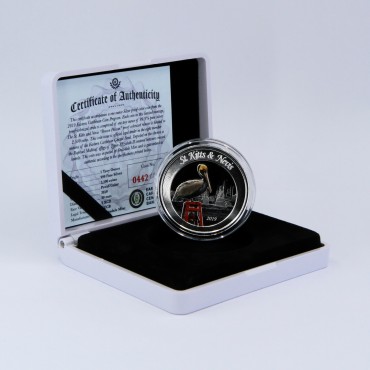 Срібна монета 1oz Сент-Кітс и Невіс 2 долара 2019 Східні Кариби