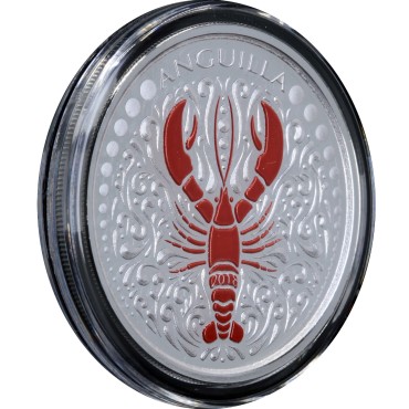 Срібна монета 1oz Ангілья 2 долара 2018 Східні Кариби