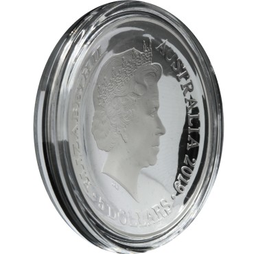 Серебряная монета 1oz 1626 Новая Карта Мира 5 долларов 2019 Австралия