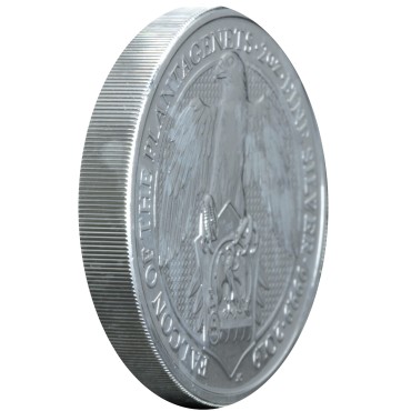 Срібна монета 2oz Сокіл Плантагенетів 5 фунтів 2019 Великобританія