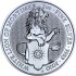 Срібна монета 2oz Білий Лев Мортімера 5 фунтів стерлінгів 2020 Великобританія