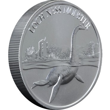 Срібний раунд 2oz Лохнеське Чудовисько США