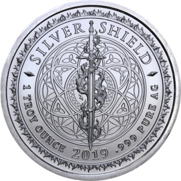 Серебряный раунд 1oz Юстиция 2019 США