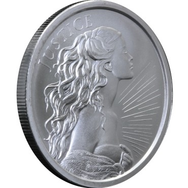 Серебряный раунд 1oz Юстиция 2019 США
