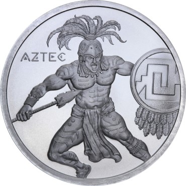 Срібний раунд 1oz Ацтек серія "Воїни Світу" США