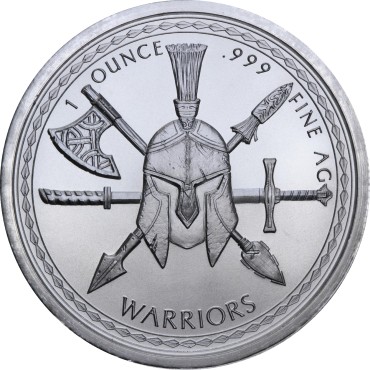 Срібний раунд 1oz Ацтек серія "Воїни Світу" США
