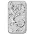 Серебряная монета 1oz Прямоугольный Дракон 1 доллар 2019 Австралия