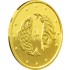 Золотая монета 1/25oz Рыбы 2 гривны 2007 Украина