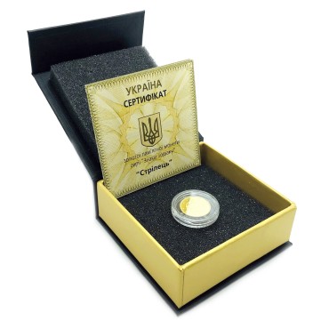 Золота монета 1/25oz Стрілець 2 гривні 2007 Україна