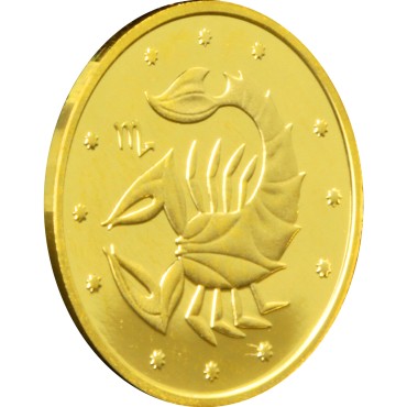 Золота монета 1/25oz Скорпіон 2 гривні 2007 Україна