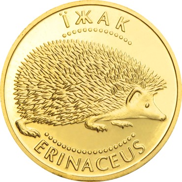 Золота монета 1/25oz Їжак 2 гривні 2006 Україна