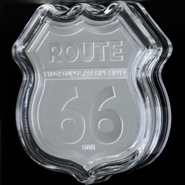 Серебряный раунд 1oz Иллиноис серия "Роут 66" США