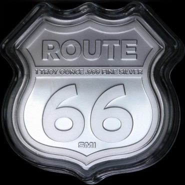 Срібний раунд 1oz Оклахома серія "Роут 66" США