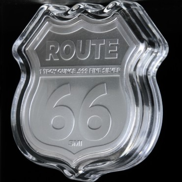 Срібний раунд 1oz Оклахома серія "Роут 66" США