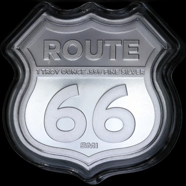 Срібний раунд 1oz Канзас серія "Роут 66" США