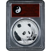 Срібна монета 30g Китайська Панда 10 юань 2018 Китай