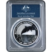 Серебряная монета 1oz Бутылконосый Дельфин 1 доллар 2019 Австралия