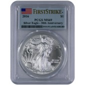 Срібна монета 1oz Американський Орел 1 долар 2016 США
