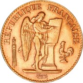 Золотая монета 20 франков 1897 Франция