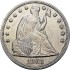 Срібна монета 1 долар 1868 США
