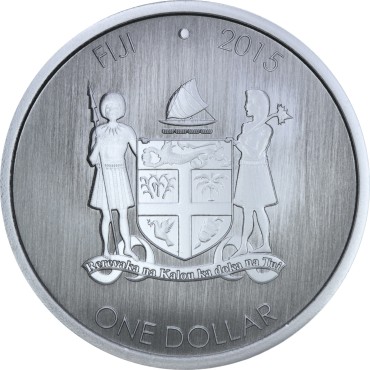 Серебряная монета 1oz Игуана 1 доллар 2015 Фиджи