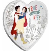 Серебряная монета 1oz Поцелуй Настоящей Любви Дисней 2 доллара 2020 НИУЭ (цветная)