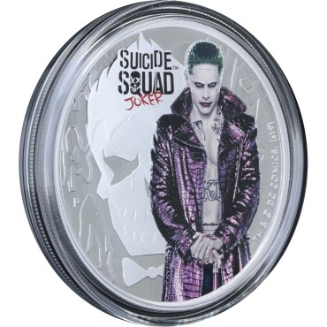 Срібна монета 1oz Джокер 1 долар 2019 Тувалу (кольорова)