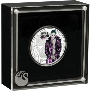 Срібна монета 1oz Джокер 1 долар 2019 Тувалу (кольорова)