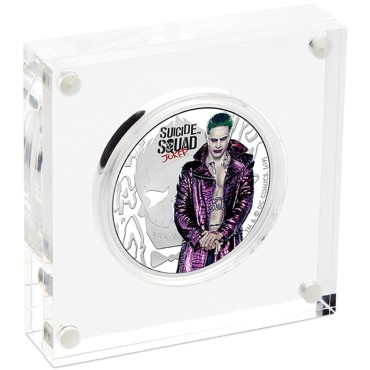 Срібна монета 1oz Джокер 1 долар 2019 Тувалу (кольорова)