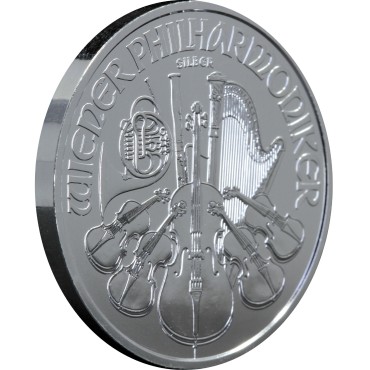 Срібна монета 1oz Віденська Філармонія 1,5 євро 2019 Австрія