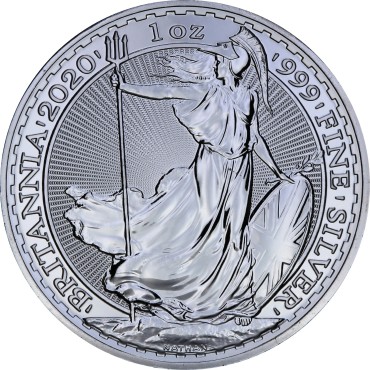 Срібна монета 1oz Британія 2 англійських фунта 2020 Великобританія