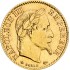 Золотая монета 10 франков 1868 Франция