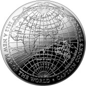 Срібна монета 1oz 1812 Нова Карта Світу 5 доларів 2019 Австралія