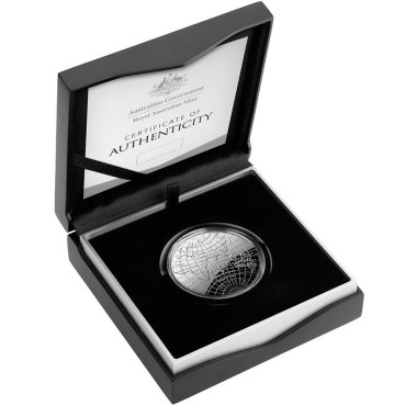 Срібна монета 1oz 1812 Нова Карта Світу 5 доларів 2019 Австралія