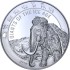 Срібна монета 1oz Мамонт 5 седі 2019 Гана