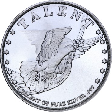 Срібний раунд 1oz Підніми Очі 1 талант США