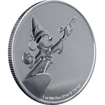 Серебряная монета 1oz Микки Маус Фантазия 2 доллара 2019 Ниуэ