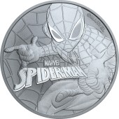 Срібна монета 1oz Людина Павук 1 долар 2017 Тувалу