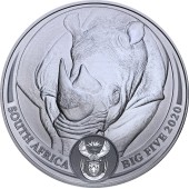 Серебряная монета 1oz Джон Уэйн 1 доллар 2020 Тувалу (цветная)