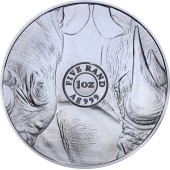 Серебряная монета 1oz Джон Уэйн 1 доллар 2020 Тувалу (цветная)