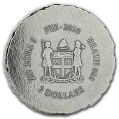 Серебряная монета 5oz Терракотовая Армия 2 доллара 2018 Фиджи