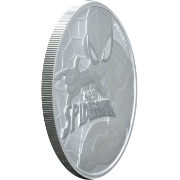 Серебряная монета 1oz Человек Паук 1 доллар 2017 Тувалу