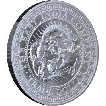 Серебряная монета 1oz Торговый доллар Японии 1 фунт стерлингов 2020 Остров Святой Елены