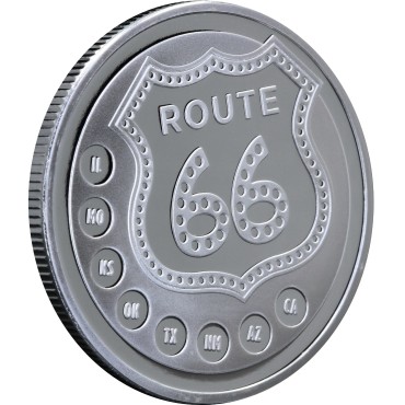 Срібний раунд 1oz Роут 66 США