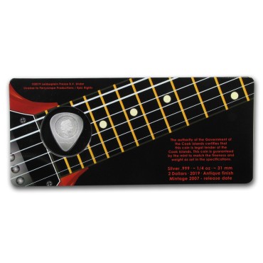 Серебряная монета 1/4oz AC/DC "PLUG ME IN" 2019 Острова Кука