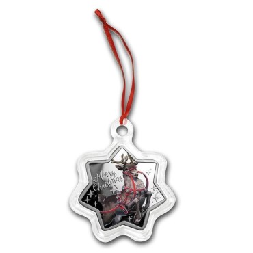 Серебряная монета 1oz Счастливого Рождества 1 доллар 2019 Австралия (цветная)