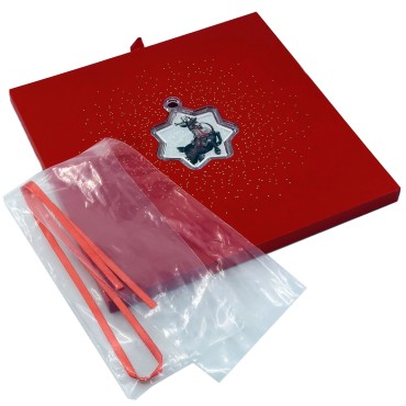 Серебряная монета 1oz Счастливого Рождества 1 доллар 2019 Австралия (цветная)